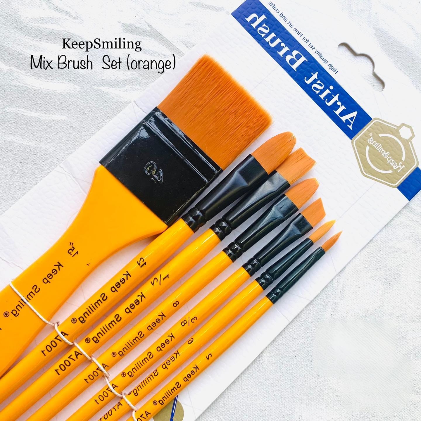Keep Smiling Mix Brush Set (Orange