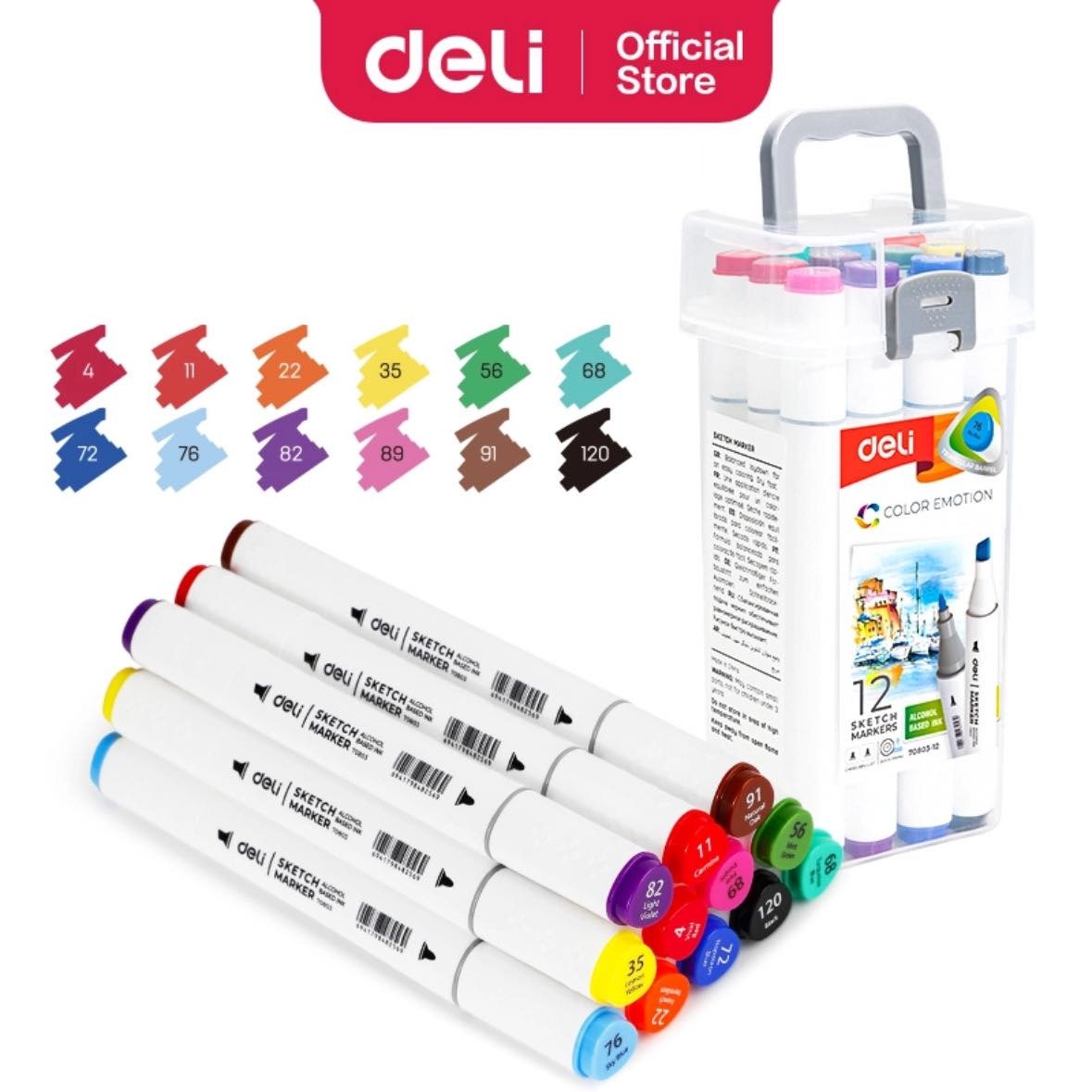 Deli Sketch Marker 12pc