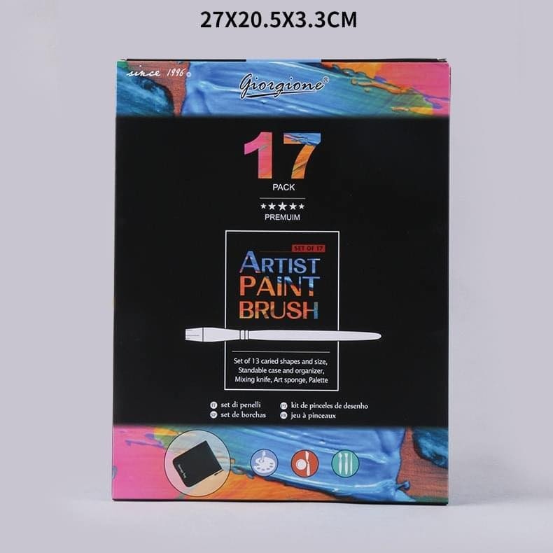 Giorgione Artist Brush Combo Set 17Pc – GV17