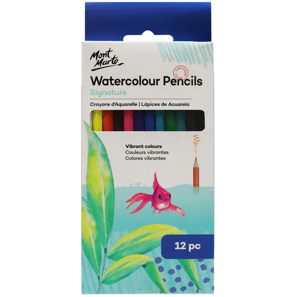 Mont Marte Watercolour Pencils Signature 12pc